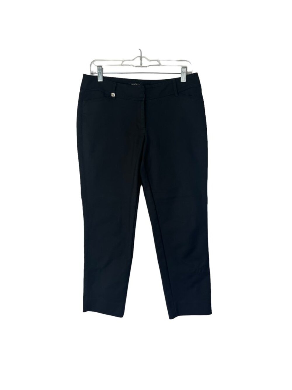White House Black Market Perfect Form Slim Ankle Pants Size 6R Black Stretch